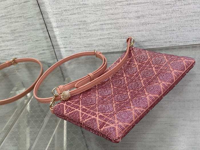 Dior Tote bag with stylish traits Burgundy 01A