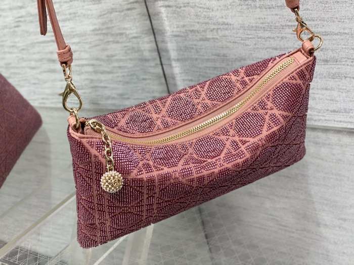 Dior Tote bag with stylish traits Burgundy 01A