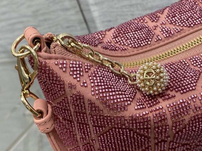 Dior Tote bag with stylish traits Burgundy 01A