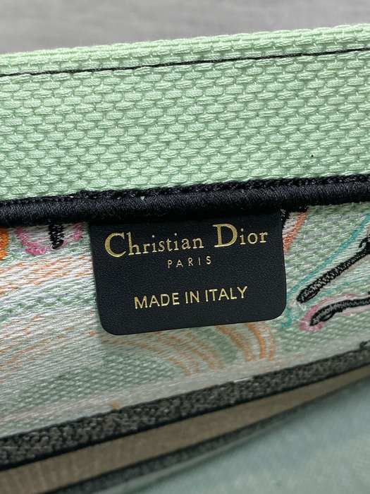 Dior Tote bag with stylish traits Green 01A