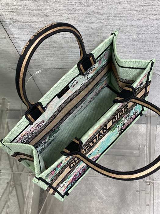 Dior Tote bag with stylish traits Green 01A