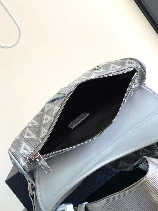 Dior Tote bag with stylish traits Grey 01A 6