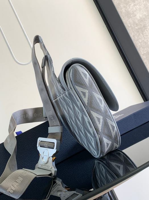 Dior Tote bag with stylish traits Grey 01A 6