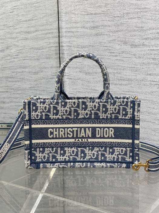 Dior Tote bag with stylish traits Navy 01A 2
