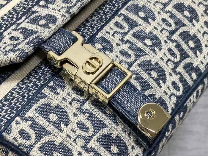 Dior Tote bag with stylish traits Navy 01A 3