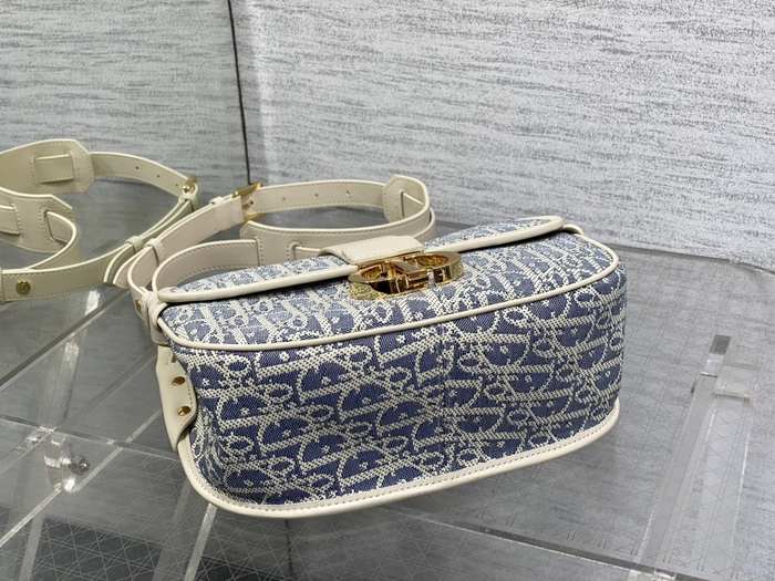 Dior Tote bag with stylish traits Navy 01A 4