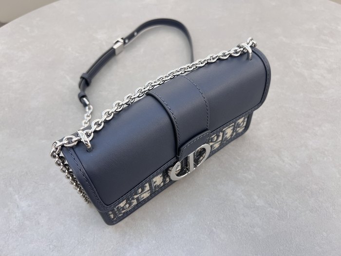 Dior Tote bag with stylish traits Navy 01A 6