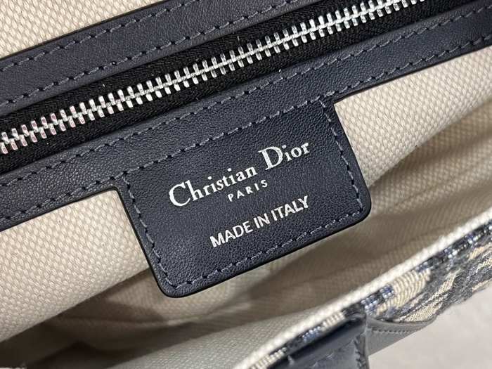 Dior Tote bag with stylish traits Navy 01A 7