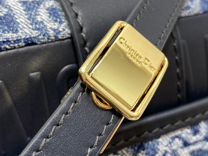 Dior Tote bag with stylish traits Navy 01A 8