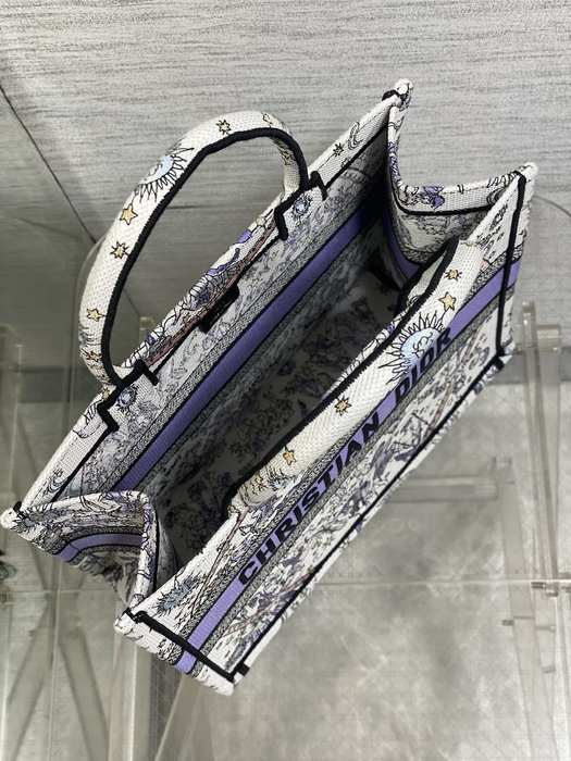 Dior Tote bag with stylish traits Navy 01A