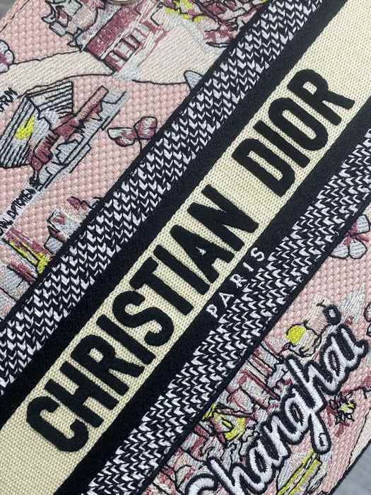 Dior Tote bag with stylish traits Pink 01A