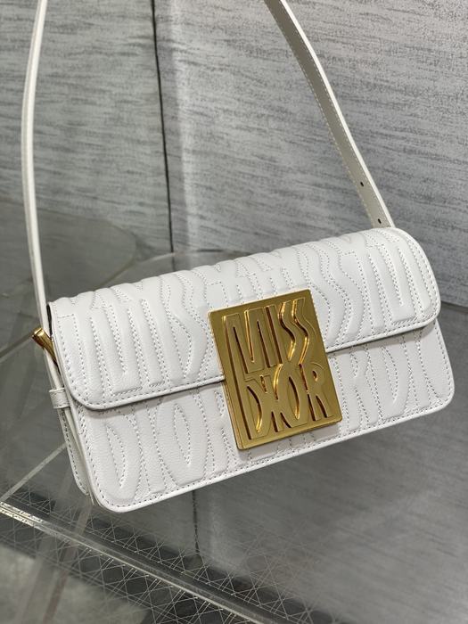 Dior Tote bag with stylish traits White 01A 5