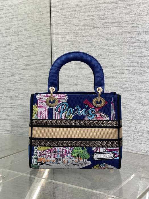 Dior Tote style 37 Blue 01A