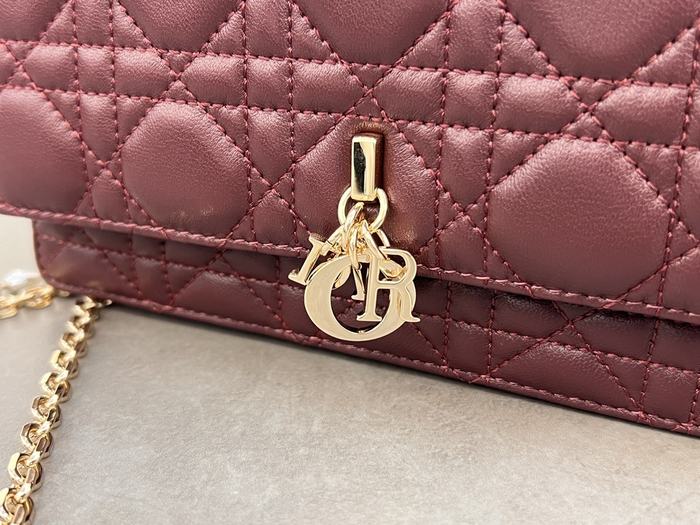 Dior Tote style 67 Burgundy 01A 2
