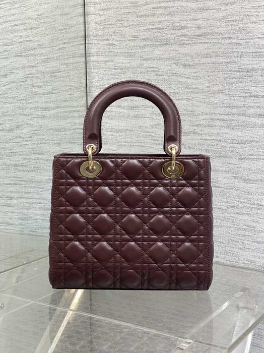 Dior Tote style 67 Burgundy 01A