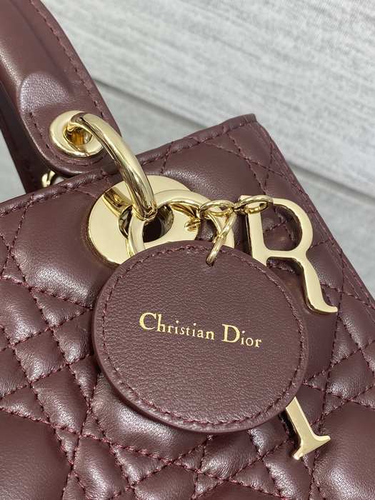 Dior Tote style 67 Burgundy 01A