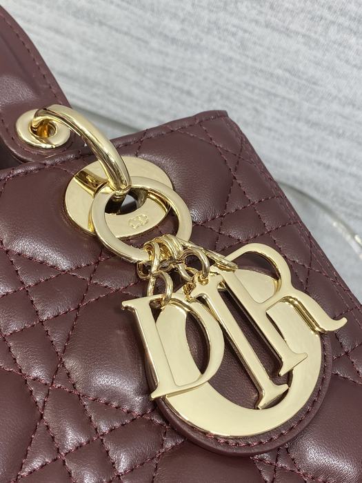 Dior Tote style 67 Burgundy 01A