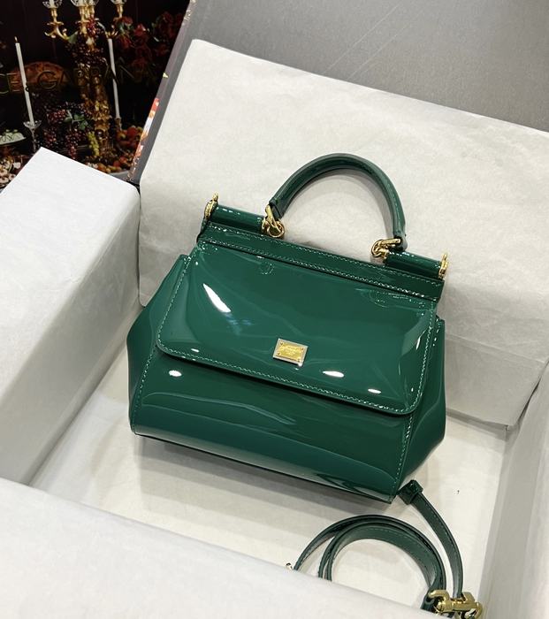 DolceGabbana Stylish Tote with Structured Design Green 01A