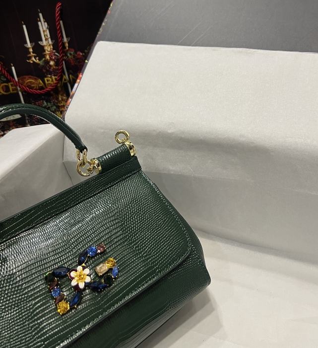 DolceGabbana Tote bag with elegant design Green 01A