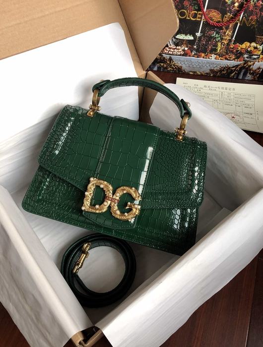 DolceGabbana Tote bag with elegant features Green 01A