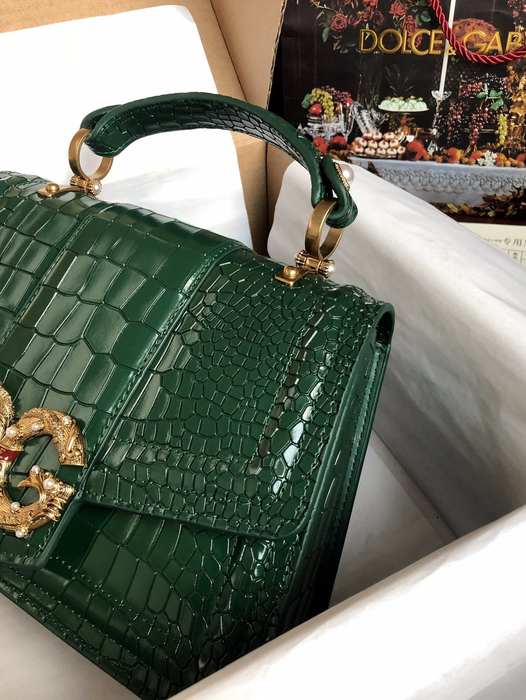 DolceGabbana Tote bag with elegant features Green 01A
