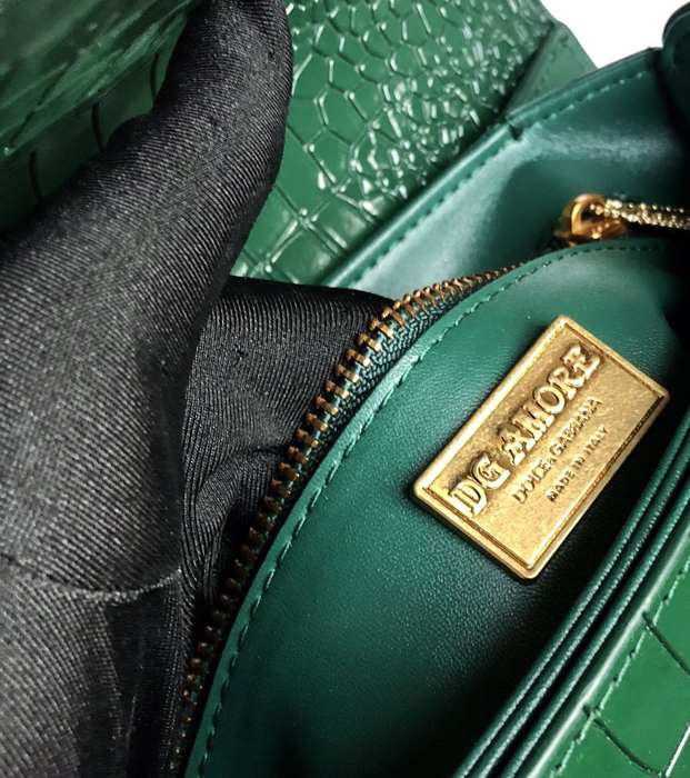 DolceGabbana Tote bag with elegant features Green 01A