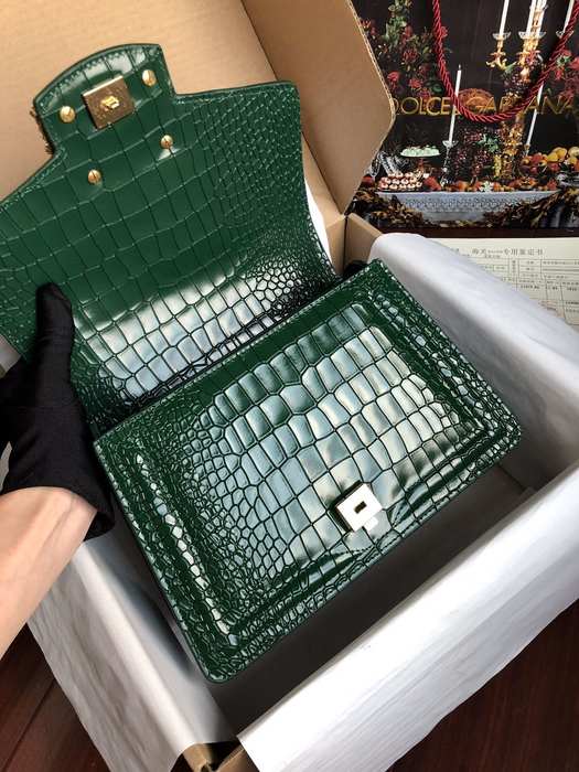 DolceGabbana Tote bag with elegant features Green 01A