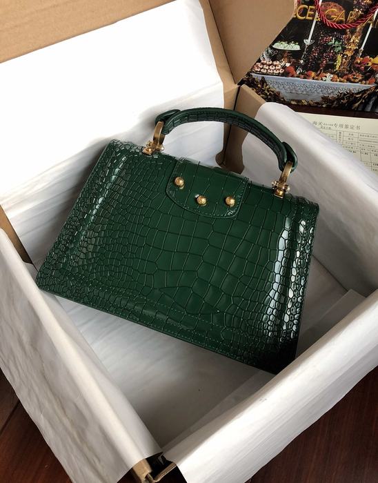 DolceGabbana Tote bag with elegant features Green 01A