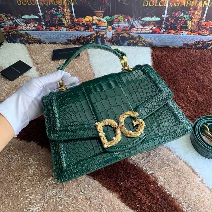 DolceGabbana Tote bag with handle stylish design Green 01A