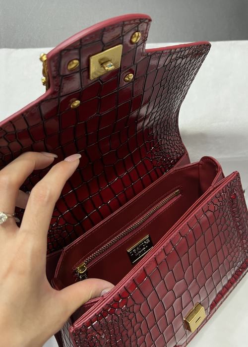 DolceGabbana Tote bag with sleek lines Red 01A