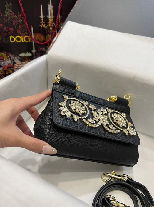 DolceGabbana Tote with decorative features Blue 01A