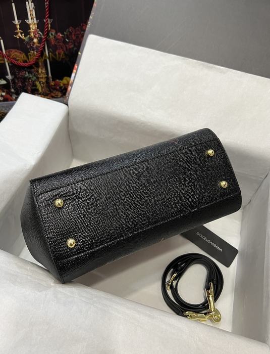 DolceGabbana Tote with floral design traits Black 01A