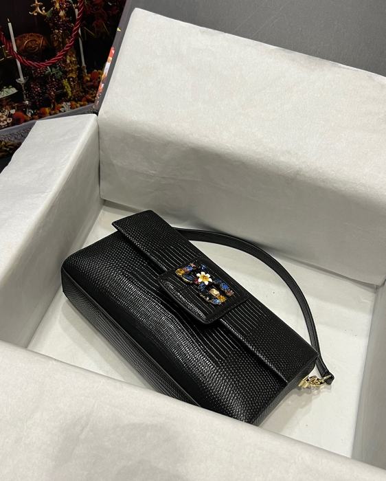 DolceGabbana Tote with floral embellishment Brown 01A