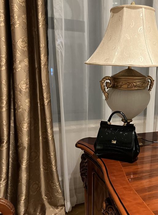 DolceGabbana Tote with structured design Brown 01A