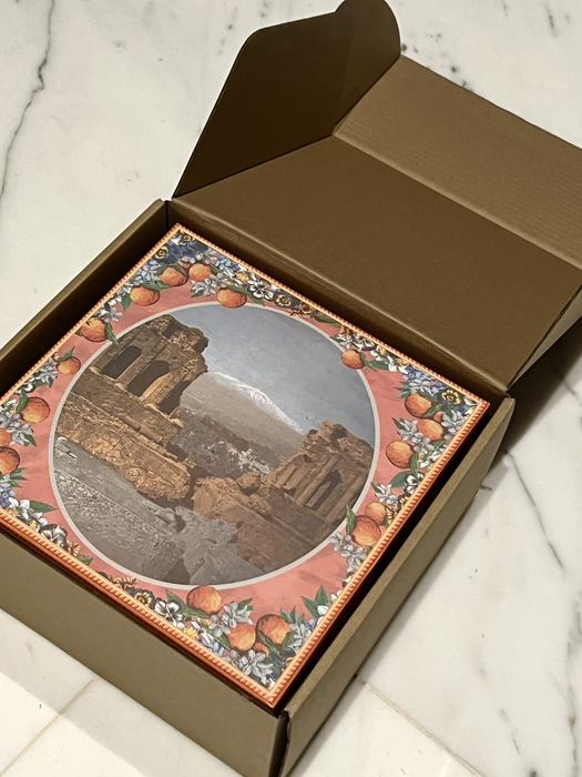 DolceGabbana Tote with structured design Brown 01A