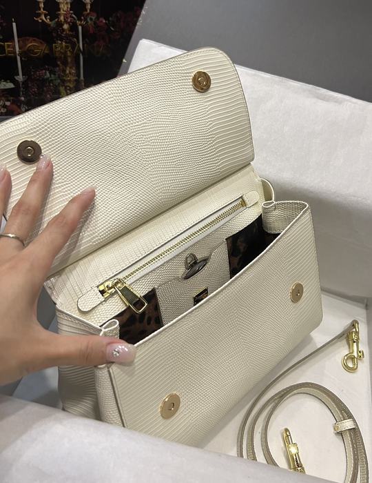 DolceGabbana Tote with stylish traits White 01A