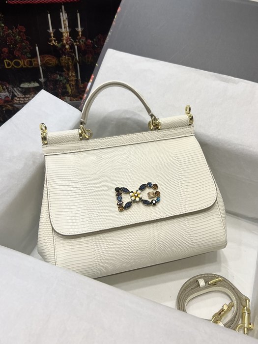 DolceGabbana Tote with stylish traits White 01A