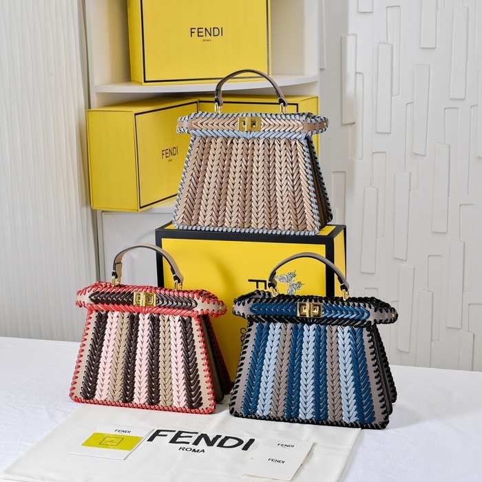 Fendi Stylish Tote with unique detailing Blue 01A