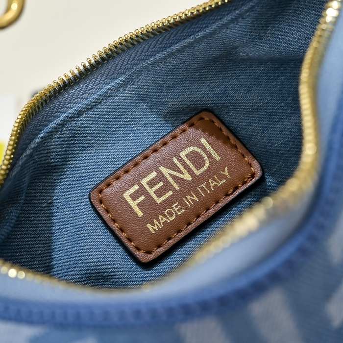Fendi Tote Bag with Stylish Features Blue 01A 2