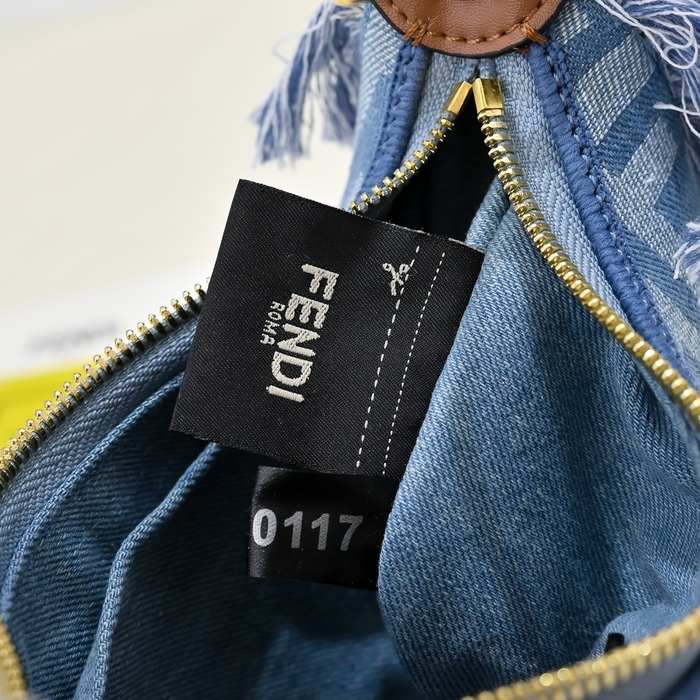Fendi Tote Bag with Stylish Features Blue 01A 2