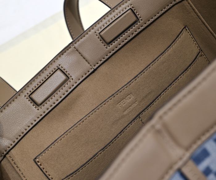 Fendi Tote Bag with Stylish Features Blue 01A 3