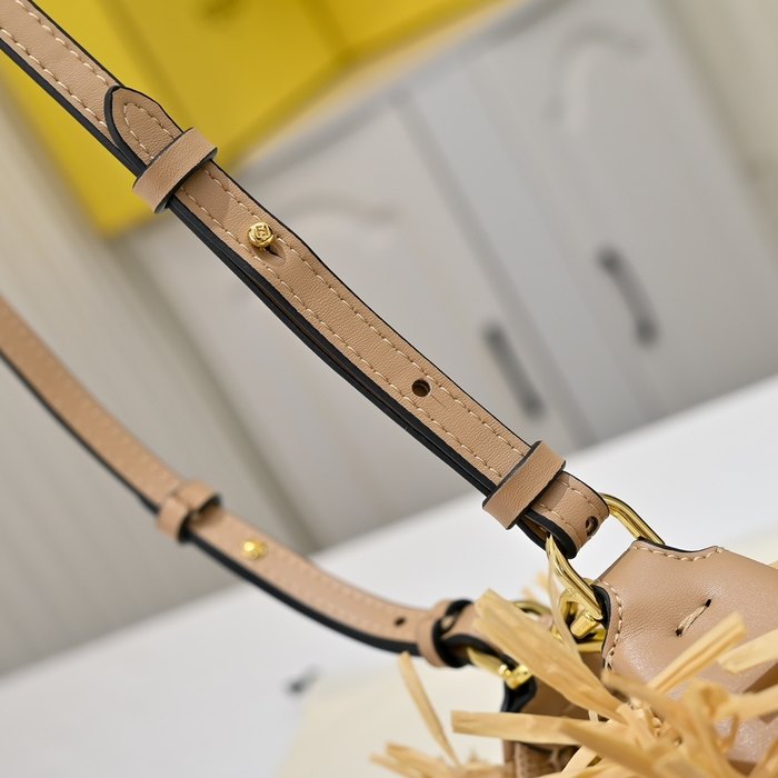 Fendi Tote bag with fringing Beige 01A