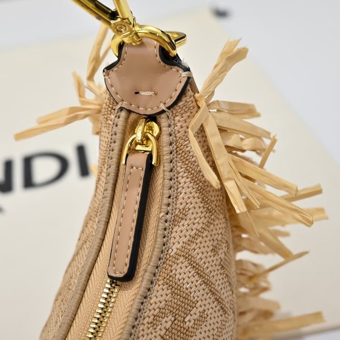 Fendi Tote bag with fringing Beige 01A
