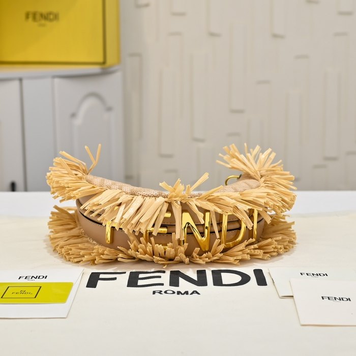 Fendi Tote bag with fringing Beige 01A