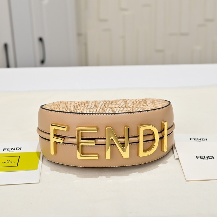 Fendi Tote bag with shoulder strap Beige 01A
