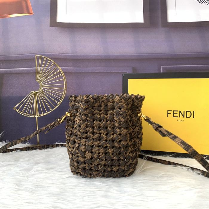 Fendi Tote bag with stylish traits Brown 01A 10