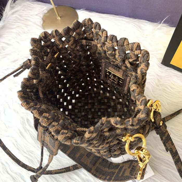 Fendi Tote bag with stylish traits Brown 01A 10