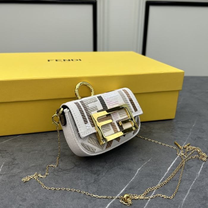 Fendi Tote bag with stylish traits Brown 01A 6