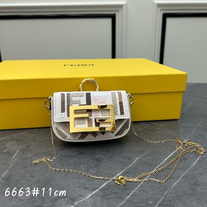 Fendi Tote bag with stylish traits Brown 01A 6