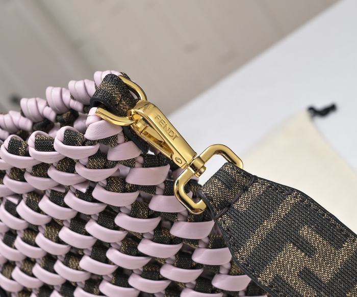 Fendi Tote bag with stylish traits Brown 01A 7